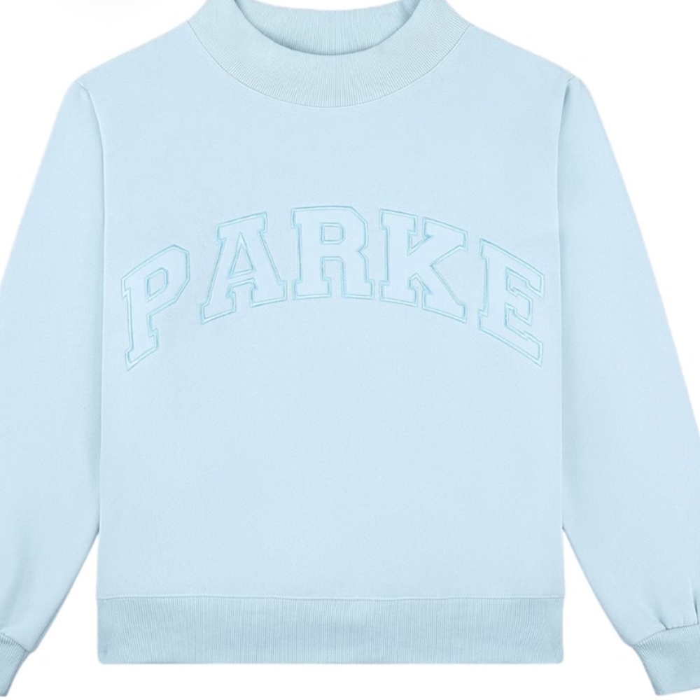 Parke Ice Blue Mockneck